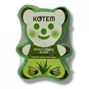 Мыло KOTEM Aloe Vera с губкой 130 г
