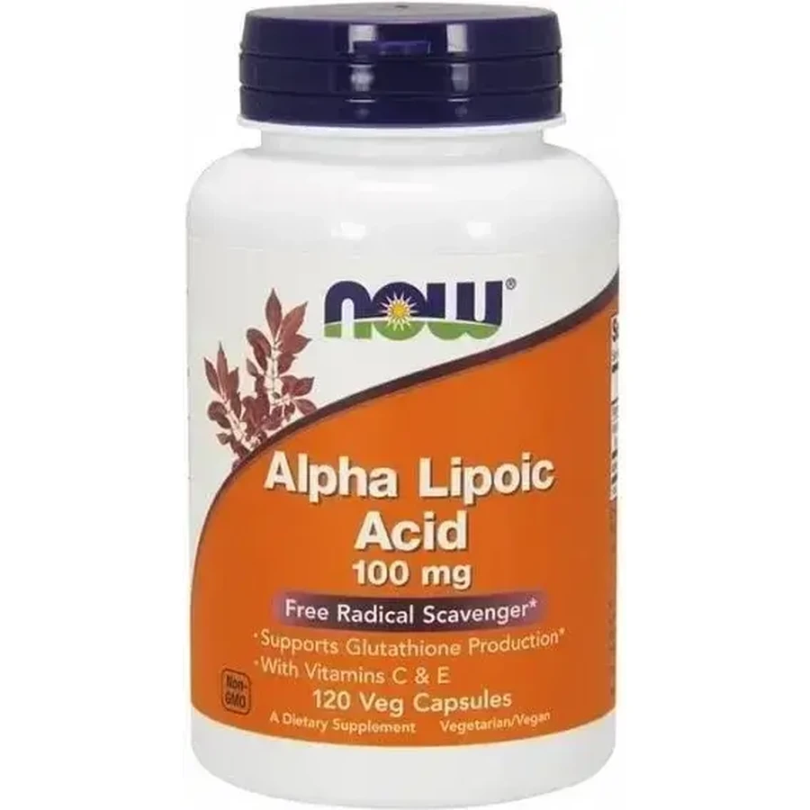 Now Foods ALA Альфа-липоевая кислота 100 мг 120 капсул: цены и характеристики
