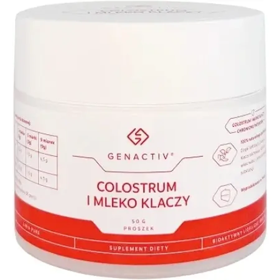 Genactiv Колострум и кобылье молоко 50 г: цены и характеристики