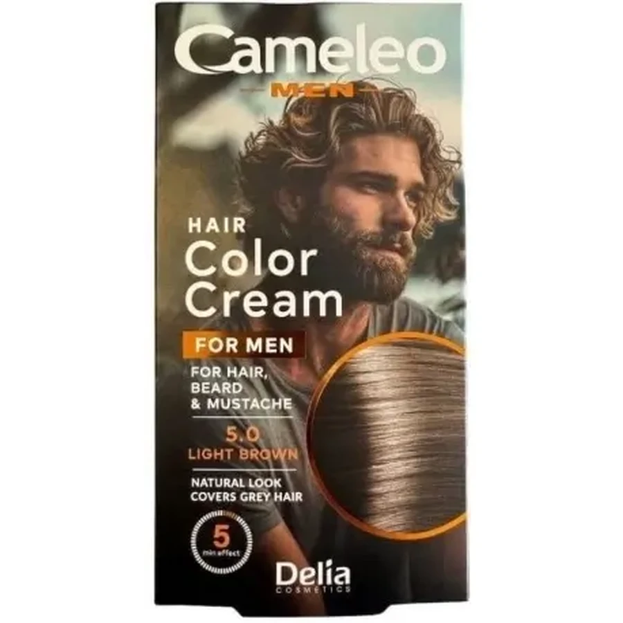 DELIA CAMELEO MEN HAIR COLOR CREAM Краска для волос 5.0 ...: цены и характеристики