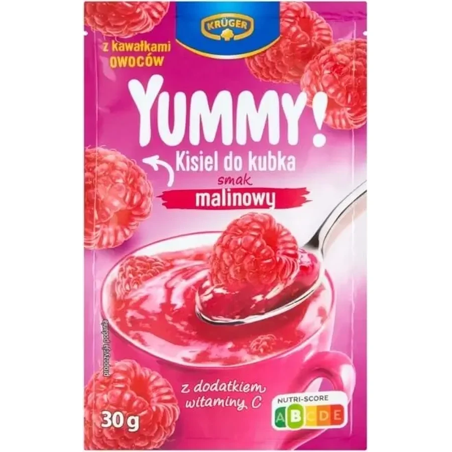 Kruger Yummy! Желе для стаканчиків зі смаком малини 30г: ціни та характеристики