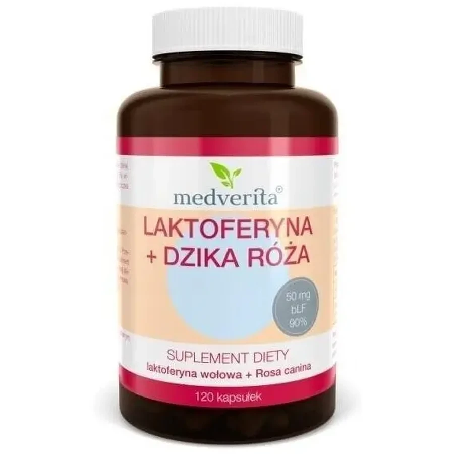 Medverita Лактоферрин + дикий шиповник 120 капсул: цены и характеристики