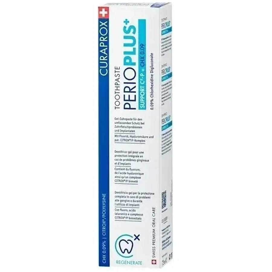 Curaprox perio plus+ поддерживающая зубная паста 75 мл: цены и характеристики
