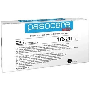 Пластир перев'язувальний стерильний Pasocare Med 10 см х 20 см 25 ...