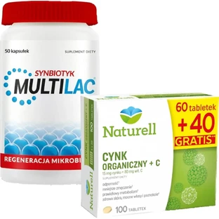 Naturell Органічний цинк + вітамін С 100 таблеток + ...