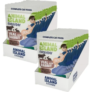 Animal Island Саше для кошек Телятина с кроликом в ...