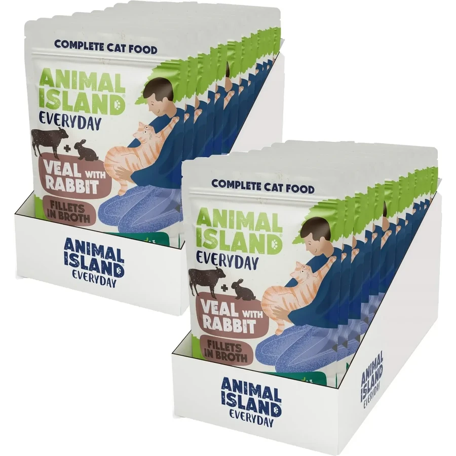 Animal Island Саше для кошек Телятина с кроликом в ...: цены и характеристики