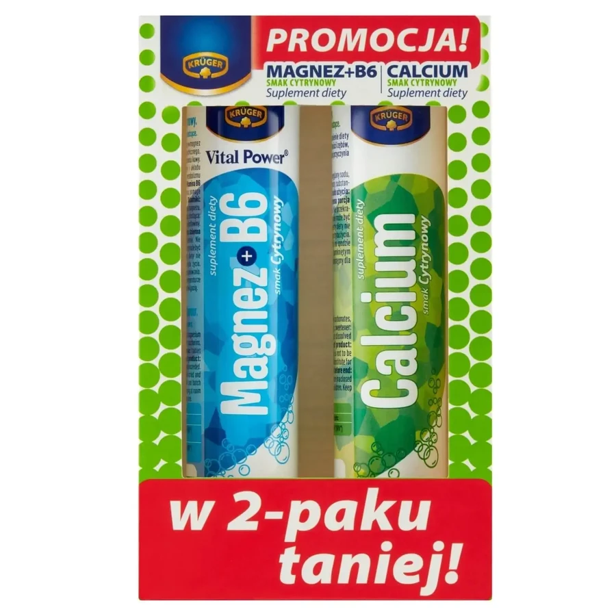 Kruger Vital Power Set Magnesium B6 20 шипучих таблеток+ ...: цены и характеристики