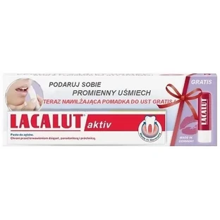 LACALUT AKTIV Набор зубная паста 75 мл + помада
