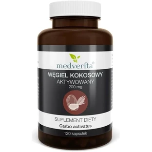 Medverita Кокосовый активированный уголь 200 мг 120 капсул
