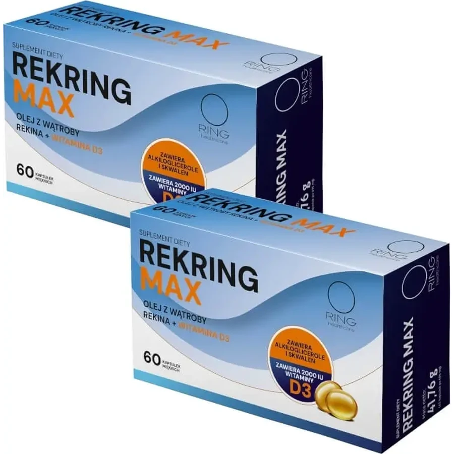 Ring Rekring Max 60 капсул Мультипак x 2: цены и характеристики