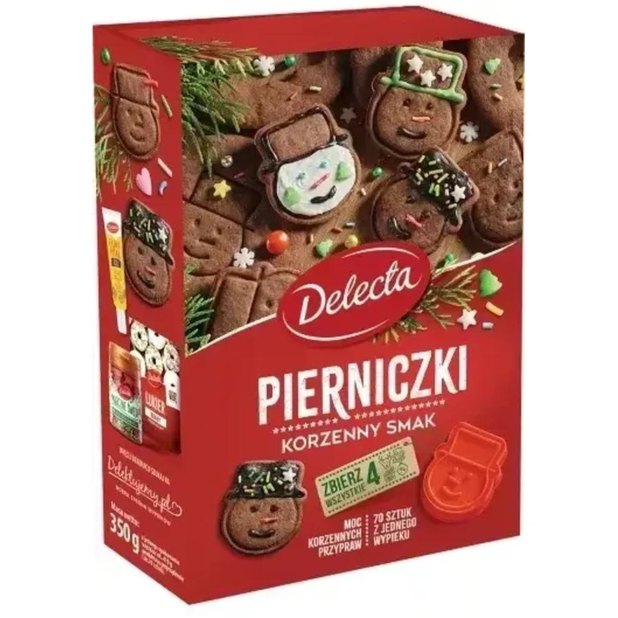 Пряничное печенье Delecta Готовая смесь для выпечки 350 г.: цены и характеристики