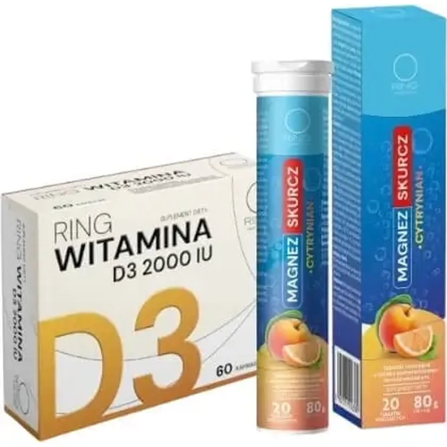 Ring Vitamin D3 2000 + Ring Magnesium: цены и характеристики