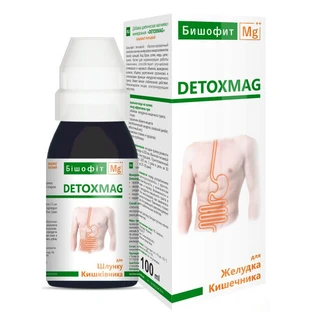 Бишофит Mg++ Полтавський концентрат Detoxmag магниевый, питьевой, флакон, 100 мл