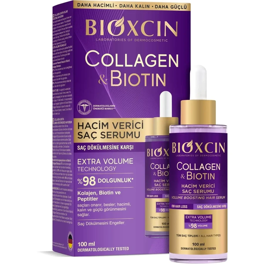 Сироватка для волосся з колагеном та біотином Bioxcin 100 мл: ціни та характеристики