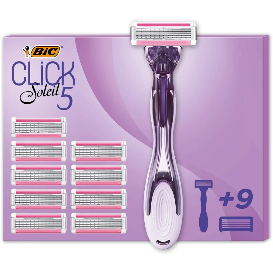 Бритва Bic Click Solei + 9 змінних елементів: ціни та характеристики