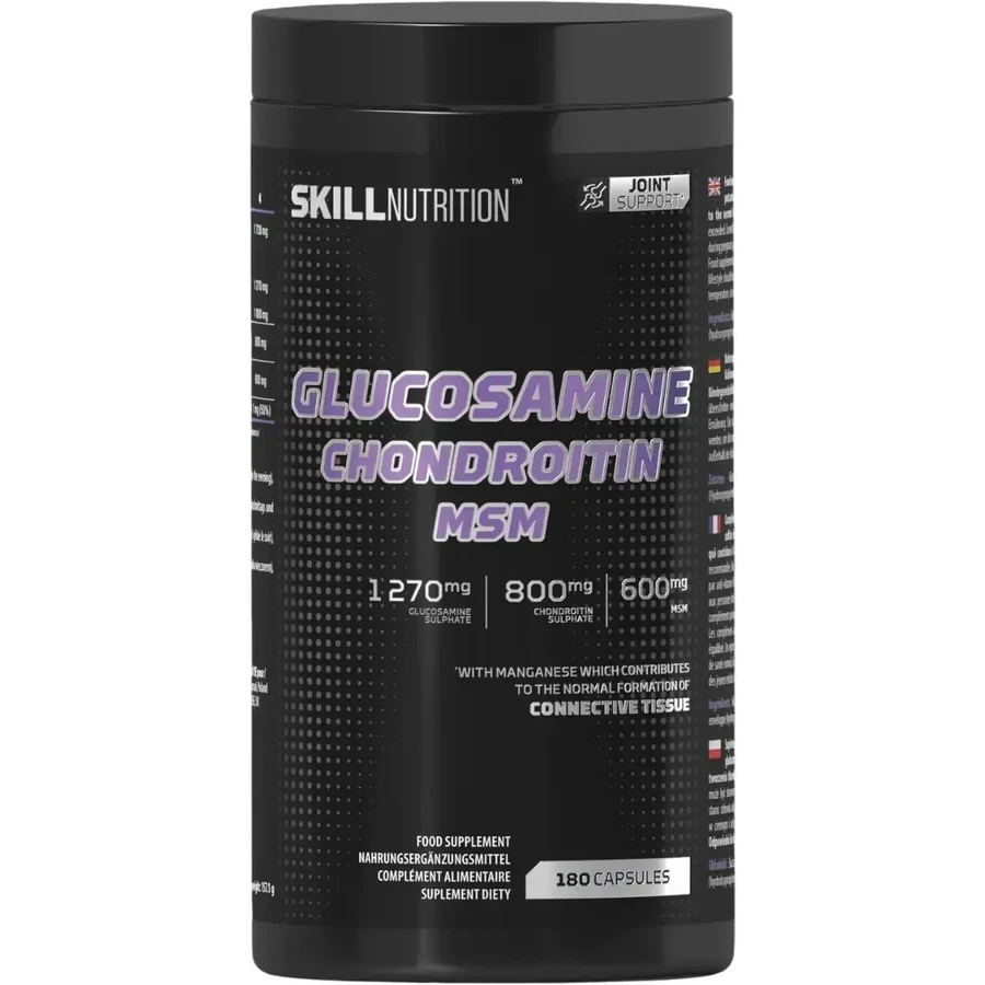 Skill Nutrition Glucosamine Chondroitin MSM 180 капсул: ціни та характеристики