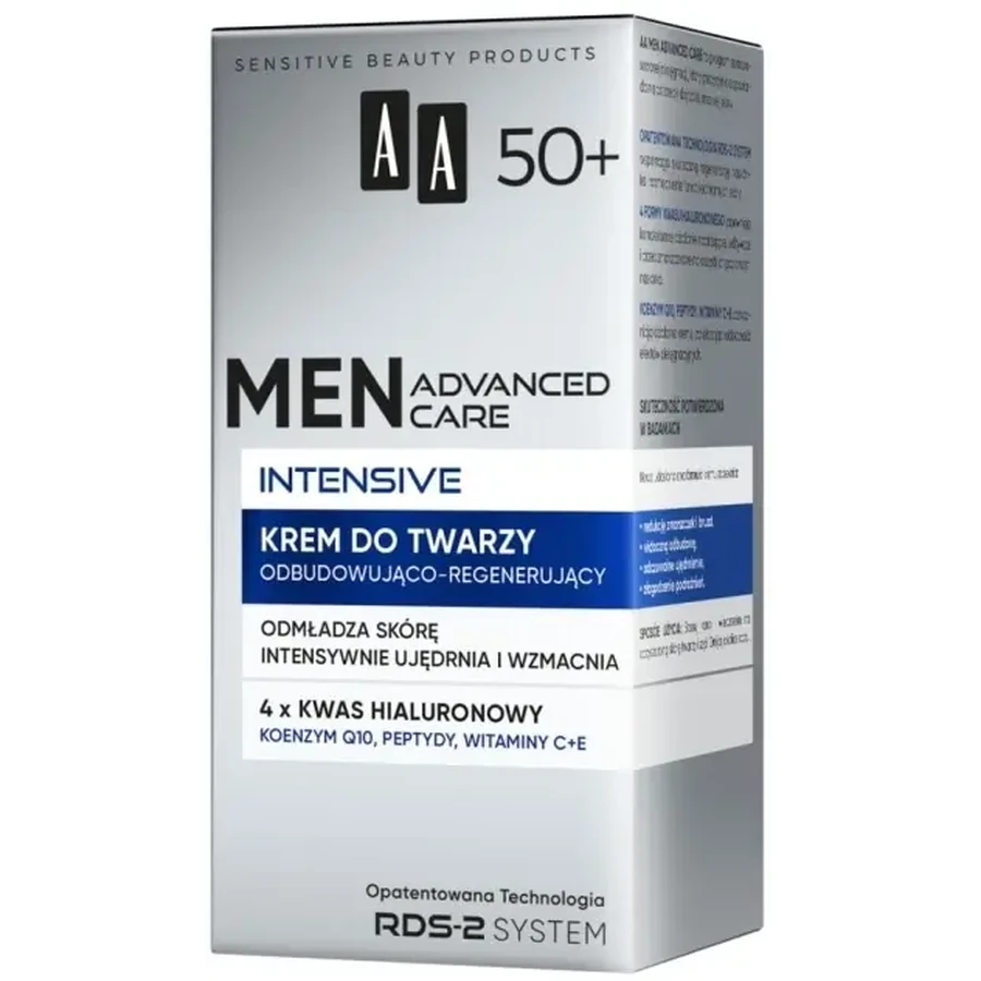 AA Men Advanced Care Інтенсивний крем для обличчя 50+ ...: ціни та характеристики