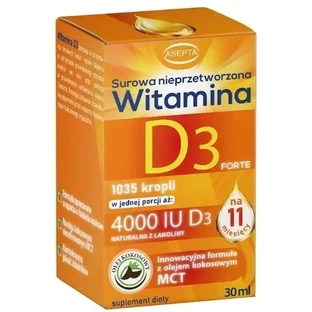 АСЕПТА Вітамін D3 Форте, краплі, 30 мл (Термін придатності ...