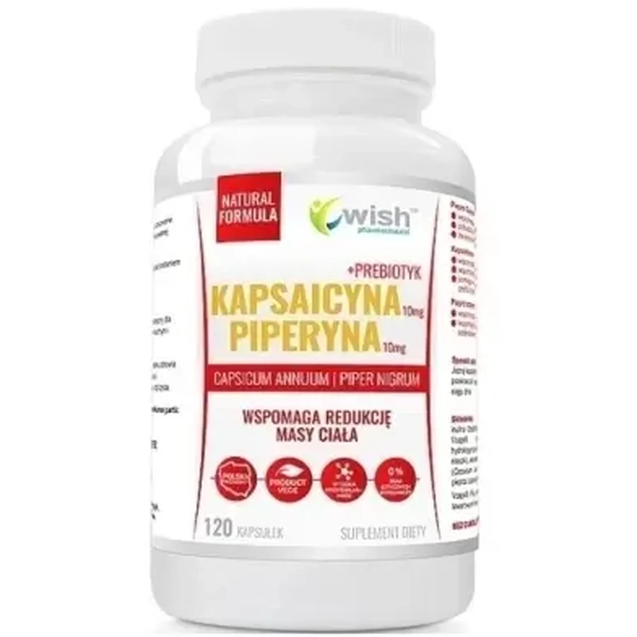 Wish Капсаїцин + Піперин 120 капсул: ціни та характеристики
