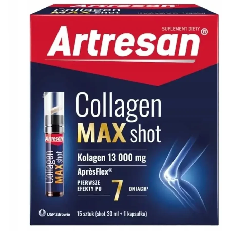 Artresan Collagen Max Shot 15 одиниць по 30 мл (+ 15 капсул).: ціни та характеристики