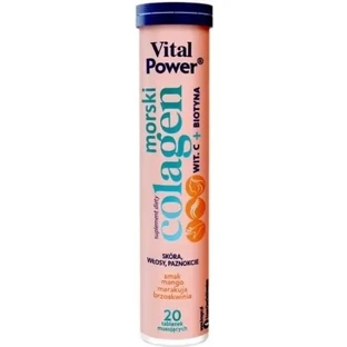 Kruger Vital Power Marine Collagen витамин c + биотин, 20 ...