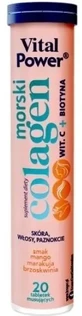 Kruger Vital Power Marine Collagen витамин c + биотин, 20 ...