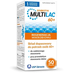 Мультилак 60+, капсули, синбіотик (пробіотик + пребіотик), ...