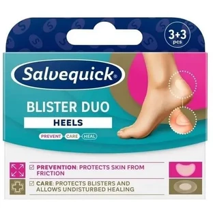 Пластыри Salvequick Blister Duo Heels от мозолей 6 шт.