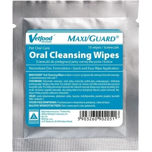 VETFOOD Maxi Guard Очищающие салфетки для полости рта 10 шт.