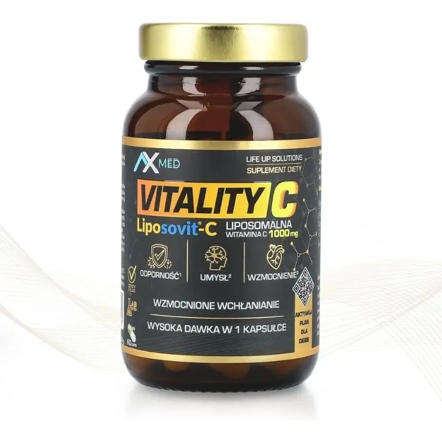 AX MED VITALITY C Липосомальный витамин C 1000 60 капсул: цены и характеристики