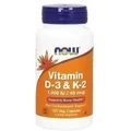 NOW FOODS Вітамін D3 K2 1000UI 120 капсул
