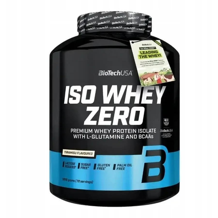 BioTech USA Iso Whey Zero протеїн зі смаком тірамісу 1816 г: ціни та характеристики