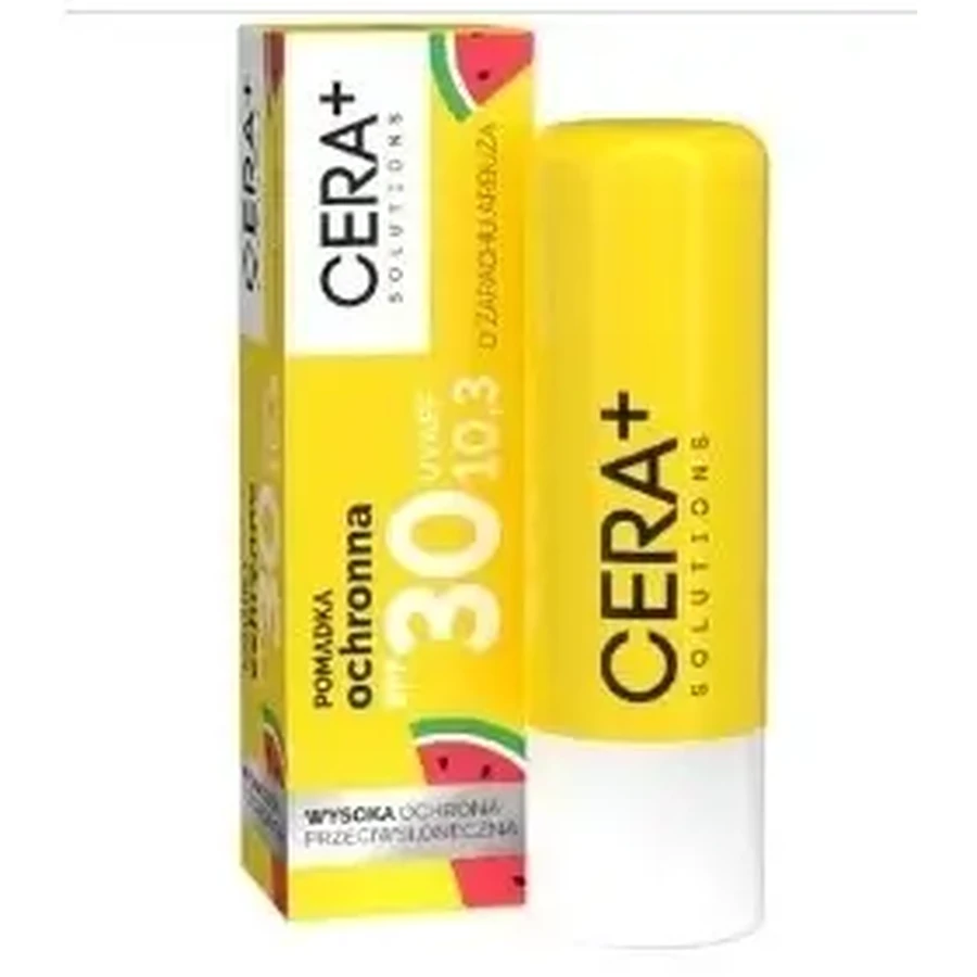 CERA+ Solutions защитная губная помада SPF30+ с ароматом арбуза 9 г: цены и характеристики