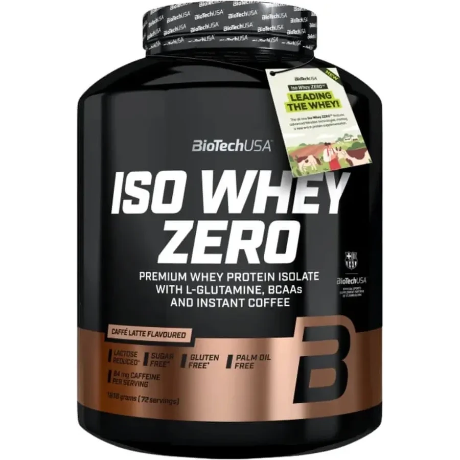 Протеїн BioTech USA Iso Whey Zero зі смаком Caffe Latte 1816 г: ціни та характеристики