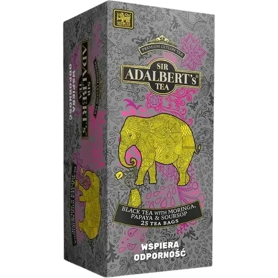ADALBERT'S Черный чай с морингой, папайей и сурсопом ...: цены и характеристики