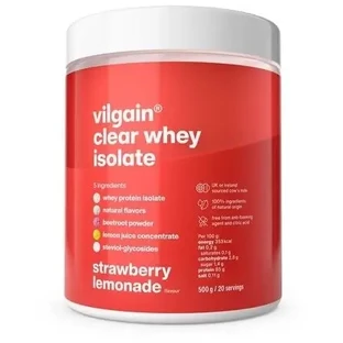 Vilgain Clear Whey Isolate Protein Lemonade, фруктовый вкус ...