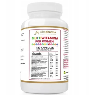 Alyopharma Мультивітаміни для жінок + пребіотик120 капсул.