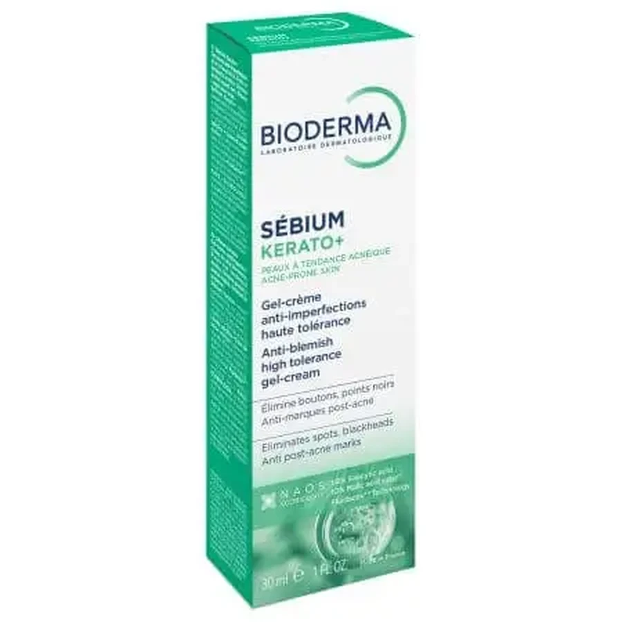 Крем проти прищів з SFP 30 Sebium Kerato+, 30 мл, Bioderma: ціни та характеристики