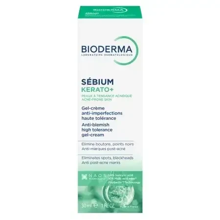 Крем проти прищів з SFP 30 Sebium Kerato+, 30 мл, Bioderma: ціни та характеристики