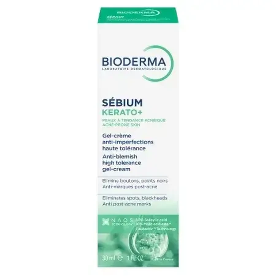 Крем проти прищів з SFP 30 Sebium Kerato+, 30 мл, Bioderma: ціни та характеристики
