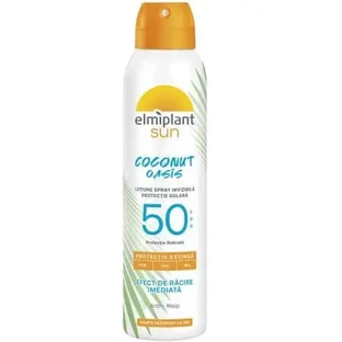 Сонцезахисний лосьйон-спрей Coconut Oasis SPF 50+, 150 мл, Elmiplant Sun
