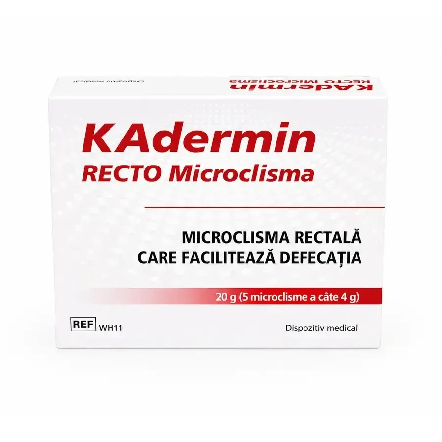 KAdermin Recto Microclism, 5 мікроклізм х 4 г, Mba Pharma: ціни та характеристики