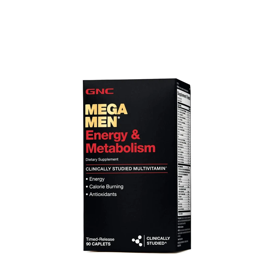 Gnc Mega Men Energy & Metabolism, мультивитаминный комплекс для мужчин, энергия и метаболизм, 90 тб: цены и характеристики