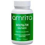 Мульти Баланс Amrita комплексні вітаміни + янтарна кислота, 30 капсул: ціни та характеристики