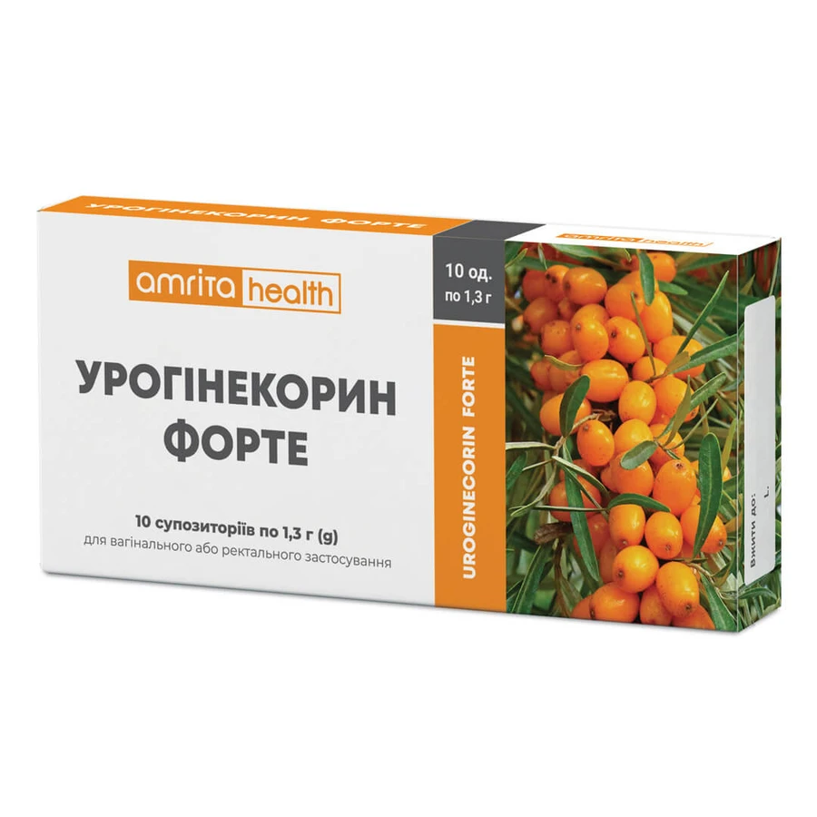Фітосвічки Урогінекорин Форте Amrita для жінок і чоловіків, 10 суп: ціни та характеристики