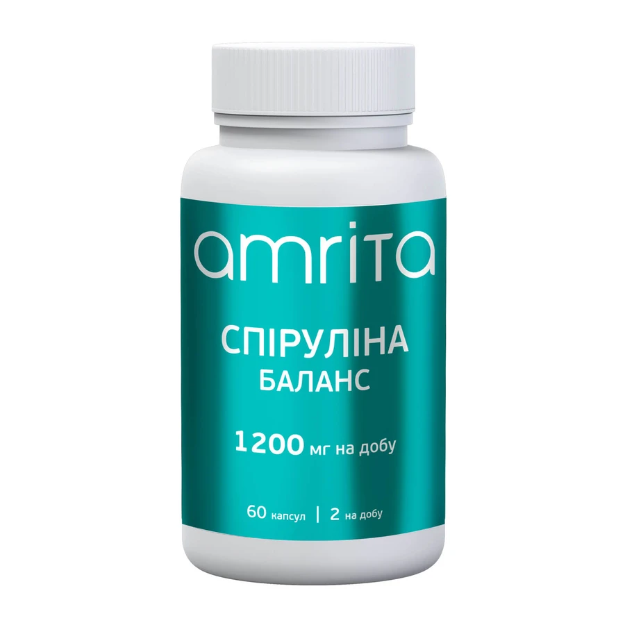 Спіруліна Баланс Amrita, 60 капс: ціни та характеристики