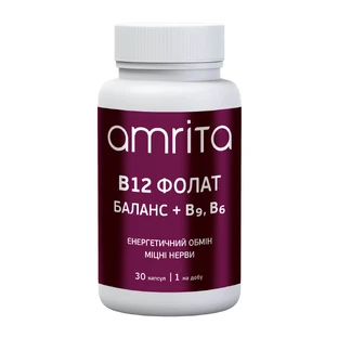 В12 Фолат Баланс Amrita, 30 капс