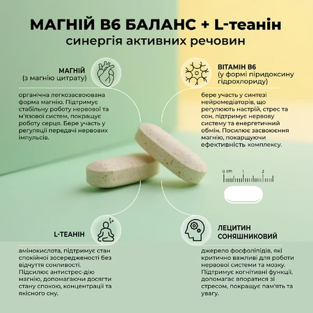 Магний В6 Баланс Amrita + L-теанин, 60 табл: цены и характеристики