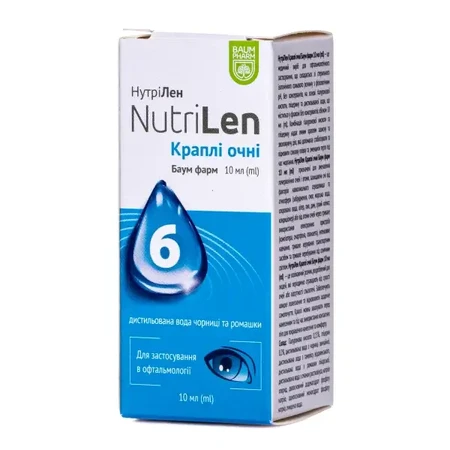 НутріЛен (Nutri Len) Baum Pharm краплі очні, 10 мл: ціни та характеристики